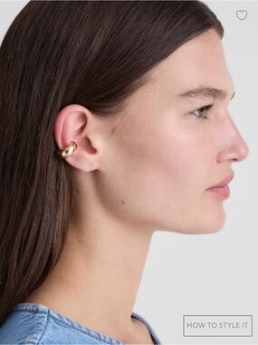 ⭐️FREE GIFT⭐️ Madewell Puffy Gold Ear Cuff